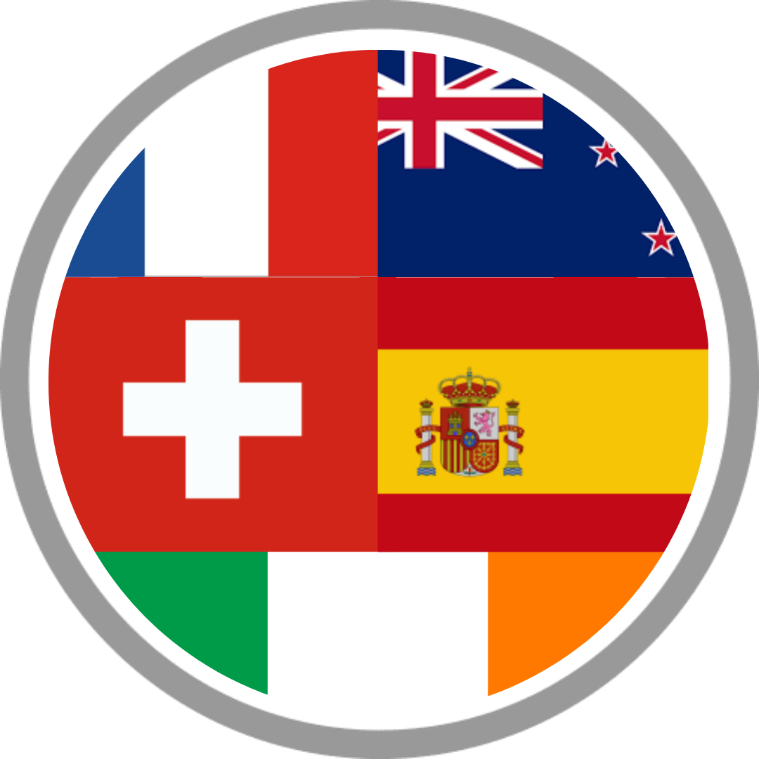 NewZealand, Switzerland, Ireland, Spain and France Sample SOP flag 